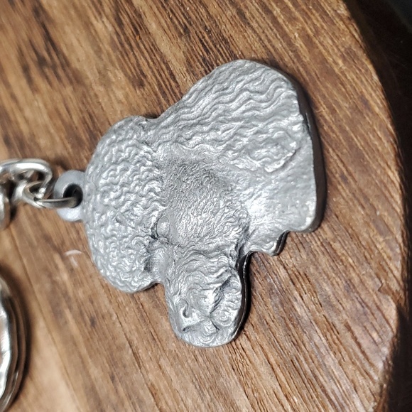 I love my poodle‎ pewter collectible keychain vintage 🌟 - Picture 2 of 3